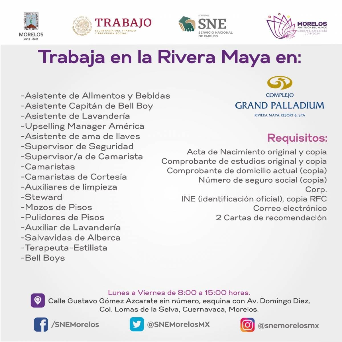 ofertas de trabajo en la riviera maya